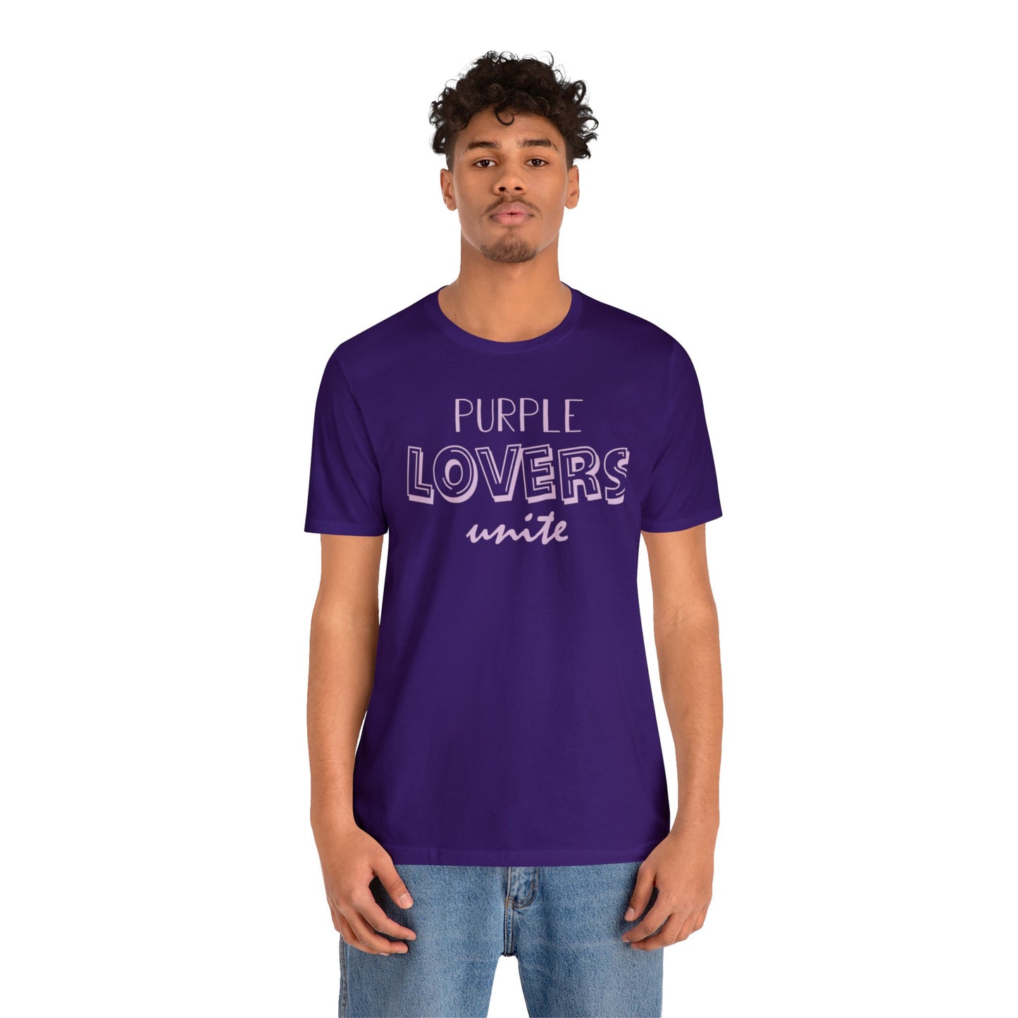 UNISEX PURPLE LOVERS UNITE TEE