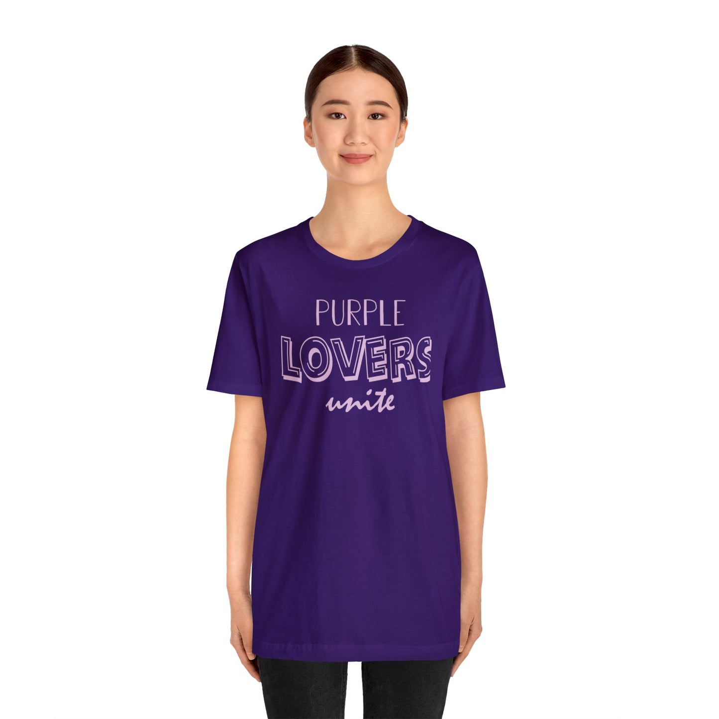 UNISEX PURPLE LOVERS UNITE TEE