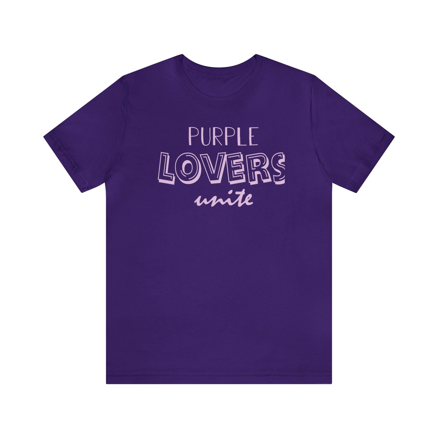 UNISEX PURPLE LOVERS UNITE TEE