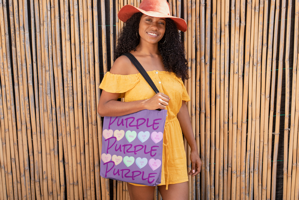 LOVE PURPLE TOTE