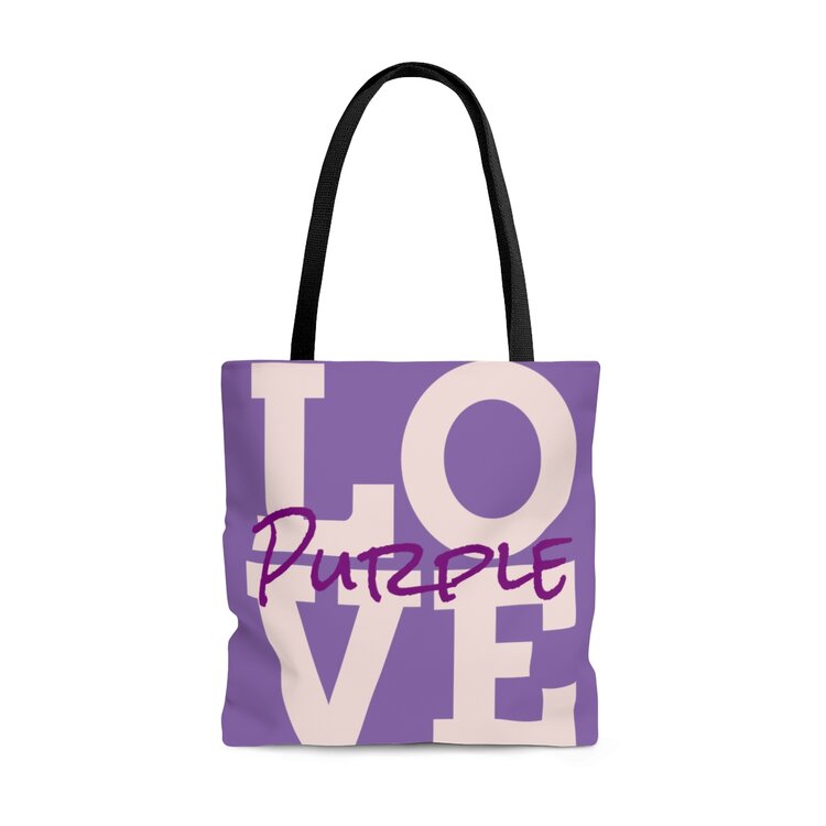 LOVE PURPLE TOTE