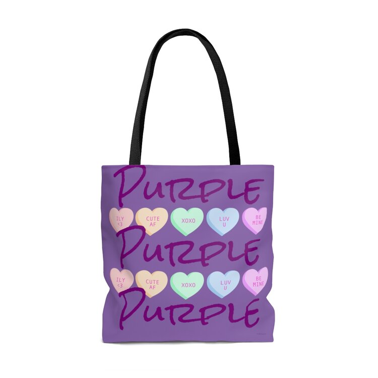 LOVE PURPLE TOTE